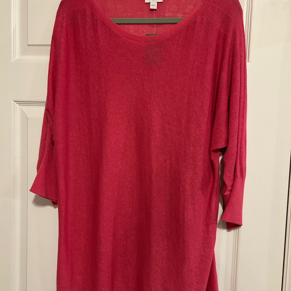 J. Jill Dark Pink Top, Sz L, NWT